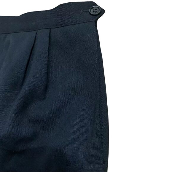 Austin Reed Classic Vintage Black Pencil Skirt 100% Wool Fully Lined sz 8 - Picture 3 of 7